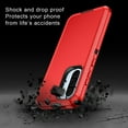 thumbnail image 4 of Petocase for Samsung Galaxy A36 5G Case,Heavy Duty Rugged Shockproof Protection Phone Cover for Galaxy A36 5G,Red Black, 4 of 7