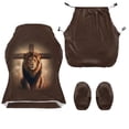 thumbnail image 2 of Jiueut Lion Cross Print Gaming Chair Cover Pack of 4, Soft Rotating Chair Slipcovers with Armrest Cover Computer Reclining Chair Slipcover with Elastic Bottom Desk Chair Seat Protector, 2 of 7