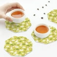 thumbnail image 4 of Leather Coasters with Heat-resistant for Drinks, Easter bunny -标题2 Octagon, 4 of 5