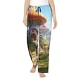 thumbnail image 2 of Lsque Cute Mushroom Town Print Women's Pajama Pants, Lounge Pant - Comfortable Home Wear,Elastic Waistband, Stylish Design-Medium, 2 of 9