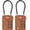 BROWN 2 PACK, variant on TSA Compatible Travel Luggage s, Inspection , Easy Read Dials TSA Approved with Zinc Alloy