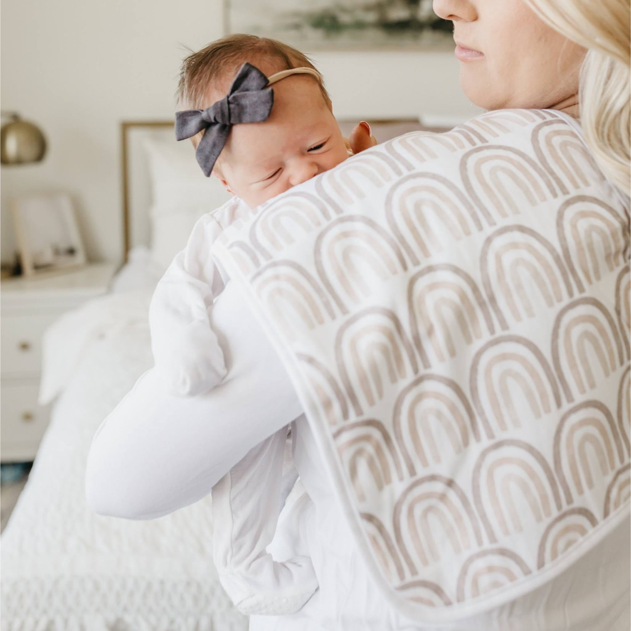 Copper Pearl Burp Cloths- Bliss