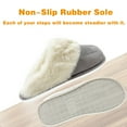 thumbnail image 4 of Evlmd Fuzzy House Slippers for Women, Memory Foam Fluffy Soft Warm Slip On House Slippers, Anti-Skid Cozy Plush for Indoor Outdoor, 4 of 7
