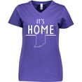 thumbnail image 3 of Inktastic It's Home- State of Indiana Outline Women's V-Neck T-Shirt, 3 of 5