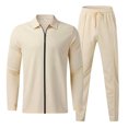 thumbnail image 3 of Cameland Men's 2pc Tracksuits Set Jackets&Pants Jogger Solid Color Long Sleeve Jogging Athletic Suits Open Front Outfits Causal Running Sports Sweatsuit, 3 of 8