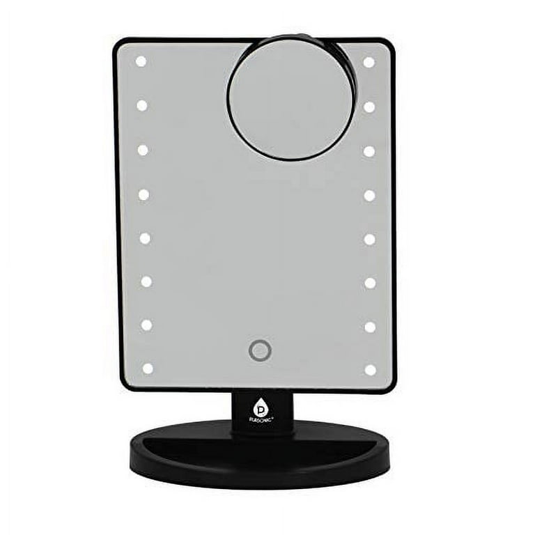 Pursonic Pursonic LED Dimmable Touch Vanity Makeup Mirror with Detachable 5X Mirror in Black Pursonic Pursonic LED Dimmable Touch Vanity Makeup Mirror with Detachable 5X Mirror in Black