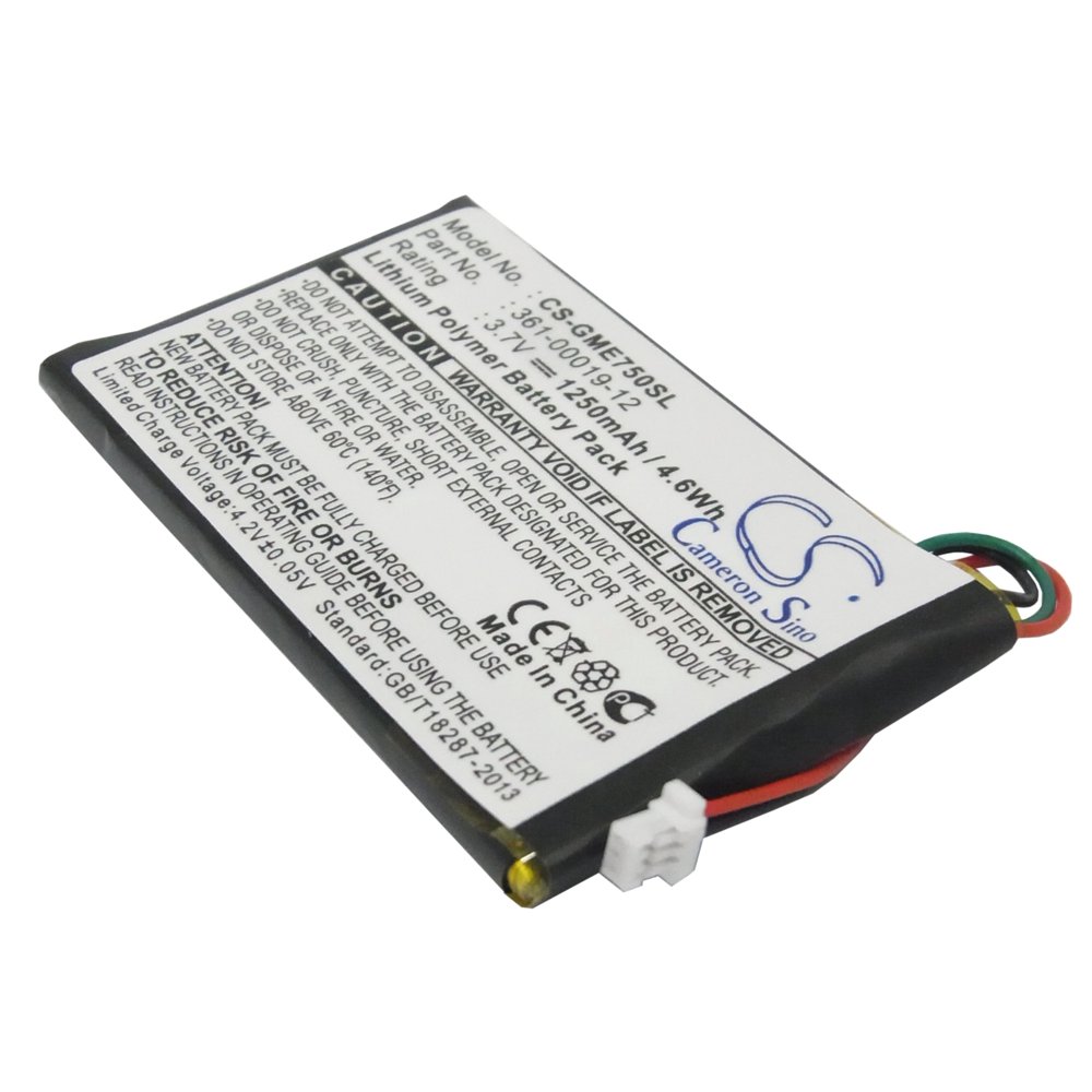 Replacement Battery For Garmin 3.7v 1250mAh / 4.63Wh GPS, Navigator