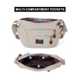thumbnail image 6 of Deago Crossbody Bags for Women Waterproof Nylon Casual Lightweight Shoulder Messenger Bag Roomy Multi Pocket Travel Purse Handbags (Beige), 6 of 9