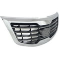 thumbnail image 3 of Grille Assembly Compatible With 2011-2012 Kia Sportage Chrome Shell with Painted Gray Insert, 3 of 3