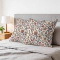 thumbnail image 6 of Pillow Covers 20x20 Set of 2, Orange Red Leaf Square Throw Pillow Covers for Couch/Sofa/Living Room, Vintage Farmhouse Boho Pastoral Tribal Decorative Soft Pillowcases for Couch Throw Pillows, 6 of 9