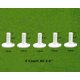 thumbnail image 1 of FINGER TEN Tees de goma para golf, valor de rango de conducción, paquete de 5 tamaños mixtos o 5 del mismo tamaño para tapete de práctica (paquete de 5, todos de 3 pulgadas en blanco), 1 of 1