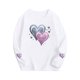 thumbnail image 4 of Blusas y camisas de manga larga con cuello redondo CUHK Top estampado de cuello redondo para primavera y verano Jersey informal Camisa básica de manga larga para niños y niñas Blusa de poliéster para, 4 of 6