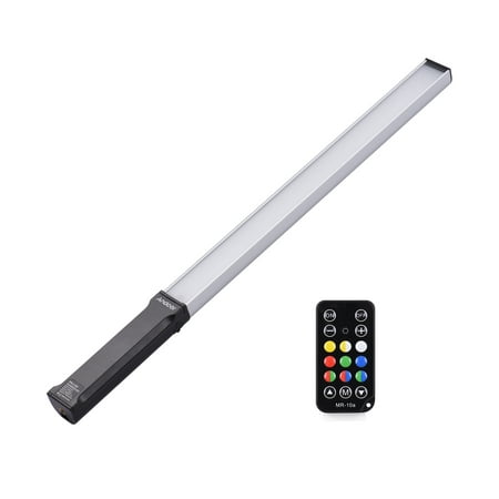 Image of Andoer Portable RGB Handheld LED Video Light Wand 10W 9 Colors CRI95+ 3200K-5600K 0-100% 12-level Dimmable 7 Light Effects Universal 1/4-inch Interface with Remote Control Built-in 2600mAh B