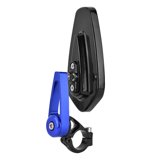 Wytino Espejos retrovisores, Motocicleta Universal Moto Aleación de Aluminio 7/8"22 mm Espejos retrovisores Laterales con Extremo de Barra(Azul) Ecomeon no