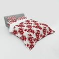 thumbnail image 3 of Ambesonne Floral Bedding Set 3 Pcs, Birth of the Nature Design, Twin, Ruby Pale Pink Cream, 3 of 3