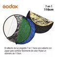 thumbnail image 2 of Rebotador Reflector 110cm 7 En 1 Godox Fotografia, 2 of 8