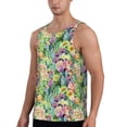thumbnail image 2 of Fotbe Blooming Cactus Pattern Men's Quick Dry Workout Tank Top Gym Muscle Tee Fitness Bodybuilding Sleeveless T Shirt Breathable Workout Shirt-Small, 2 of 9