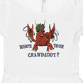 thumbnail image 4 of Inktastic WHO'S YOUR CRAWDADDY? Mardi Gras Crayfish Girls Baby Dress, 4 of 5