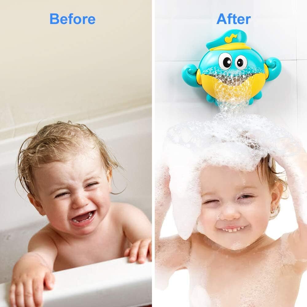 KORIMEFA Octopus Bubble Bath Maker for The Bathtub, Baby Bath Toys Bubble Blower Foam Maker Machine with Music, Great Gifts for Infant Child Kids Happy Tub Time