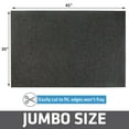 thumbnail image 5 of Drymate Jumbo Plush Cat Litter Trapping Mat, Contains Mess from Box for Cleaner Floors, Urine-Proof, Soft on Kitty Paws -Absorbent/Waterproof- Machine Washable, Durable (30"x45")(Charcoal Grey), 5 of 8