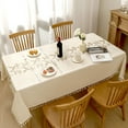 thumbnail image 2 of High Quality Tablecloths for Rectangle Tables, Cotton Linen TableCloth Waterproof Tablecloth Wrinkle Free Farmhouse Dining Table Cover, Soft Fabric Table Cloths with Tassels, 2 of 10