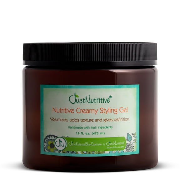 Just Nutritive Styling Cream Hair Gel, Soft Moisturized Hold and Control for Daily Use, Unisex, 16oz
