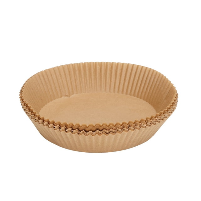 Lot de 50 rouleaux de papier de cuisson pour friteuse - Jetables - Anti-adhésifs - Pour cuisine, micro-ondes, four et cuisinière - Marron