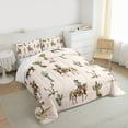 thumbnail image 3 of Castle Fairy Southwestern Cowboy Full Size Comforter Sets 3-Piece for Kids Teens Adults,Botanical Cactus Bedding Comforter Set,Western Theme Bull Skull Lightweight Bedding Sets,Ultra Soft Home Decor, 3 of 8