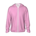 thumbnail image 1 of Balery Pink Sudadera ligera de manga larga con capucha y protección solar UPF 50+ para hombre y mujer, ideal para pesca y running-X-Large, 1 of 7