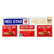 Red Star All-Natural Active Dry Yeast, 0.75-Ounces, 3-Pack Strip