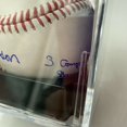 thumbnail image 3 of Bob Gibson 1967 MVP Signed Heavily Inscribed Baseball PSA DNA Graded GEM MINT 10, 3 of 10