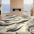 thumbnail image 2 of Design&I 5'x7' Ultra Soft Area Rug, Floorcarpet Painterly Blot Motif Contemporary Asymmetrical Accessories None Fluffy Washable Non Shedding for Bedroom Living Room Home Office, 2 of 7