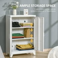 thumbnail image 3 of HOMCOM Industrial Steel Storage Cabinet Storage Organizer White, 3 of 9