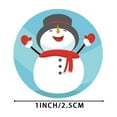 thumbnail image 6 of 1000 Pcs Merry Christmas Stickers Roll 1 Round Christmas Tags Stickers Snowman Bell Christmas Stickers Self Adhesive Xmas Decorative Envelope Seals Stickers for Card, 6 of 8