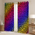 thumbnail image 2 of Homewish Leopard Print Curtains Pack of 2 (42x84 Each) for Teens Boys Girls,Abstract Gradient Ombre Curtains Blackout,Colorful Animal Print Bedroom Curtains,Breathable Home Decor, 2 of 6