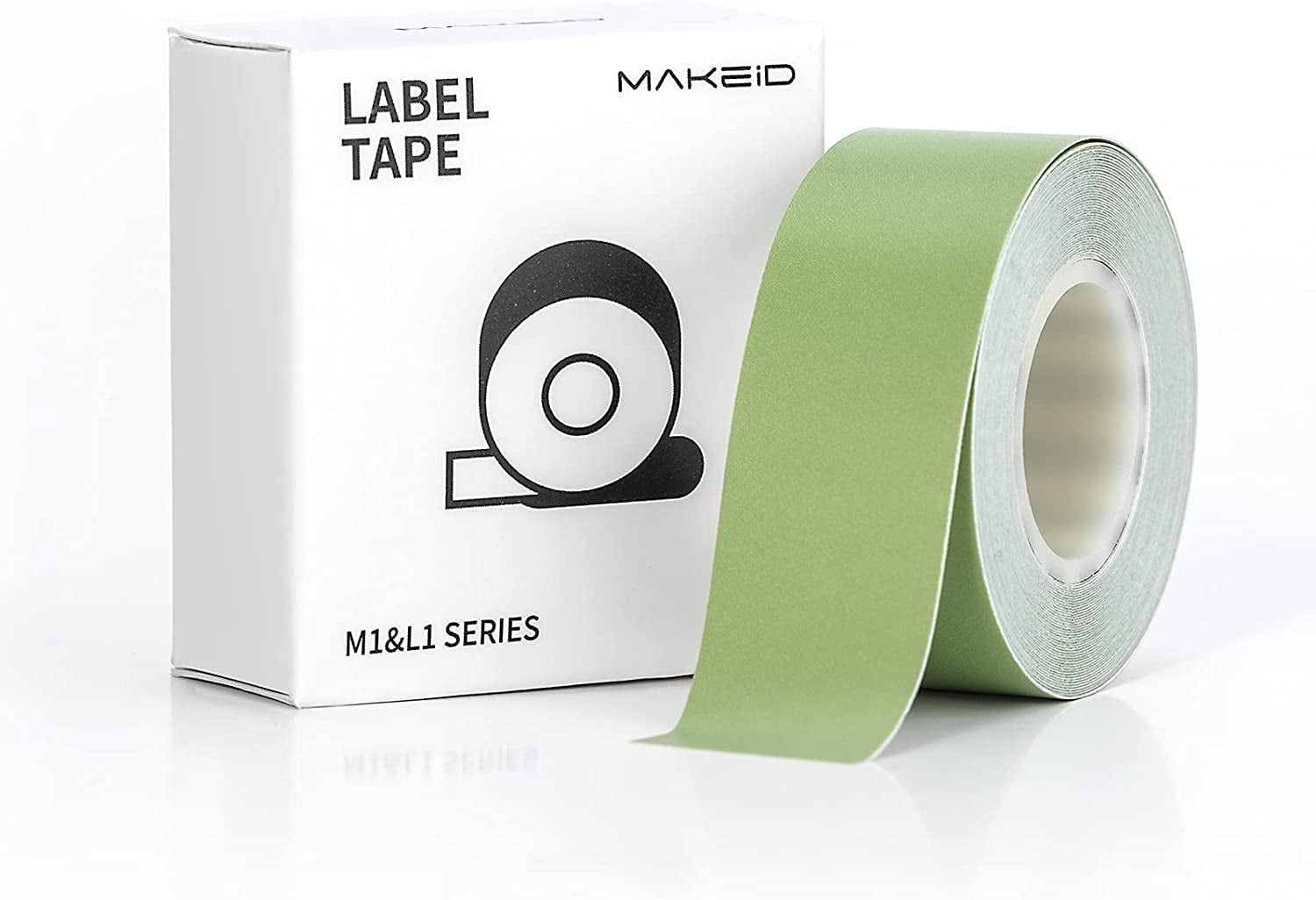 MakeID Ruban d'étiquettes thermiques en plastique autocollant 16 mm x 4 m  (2 x b, 1 x t) : : Fournitures de bureau