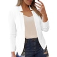 thumbnail image 2 of IMENGL Veste de Petit Tailleur Décontractée Unie, Blanc G, Taille M-5TG, 2 of 5