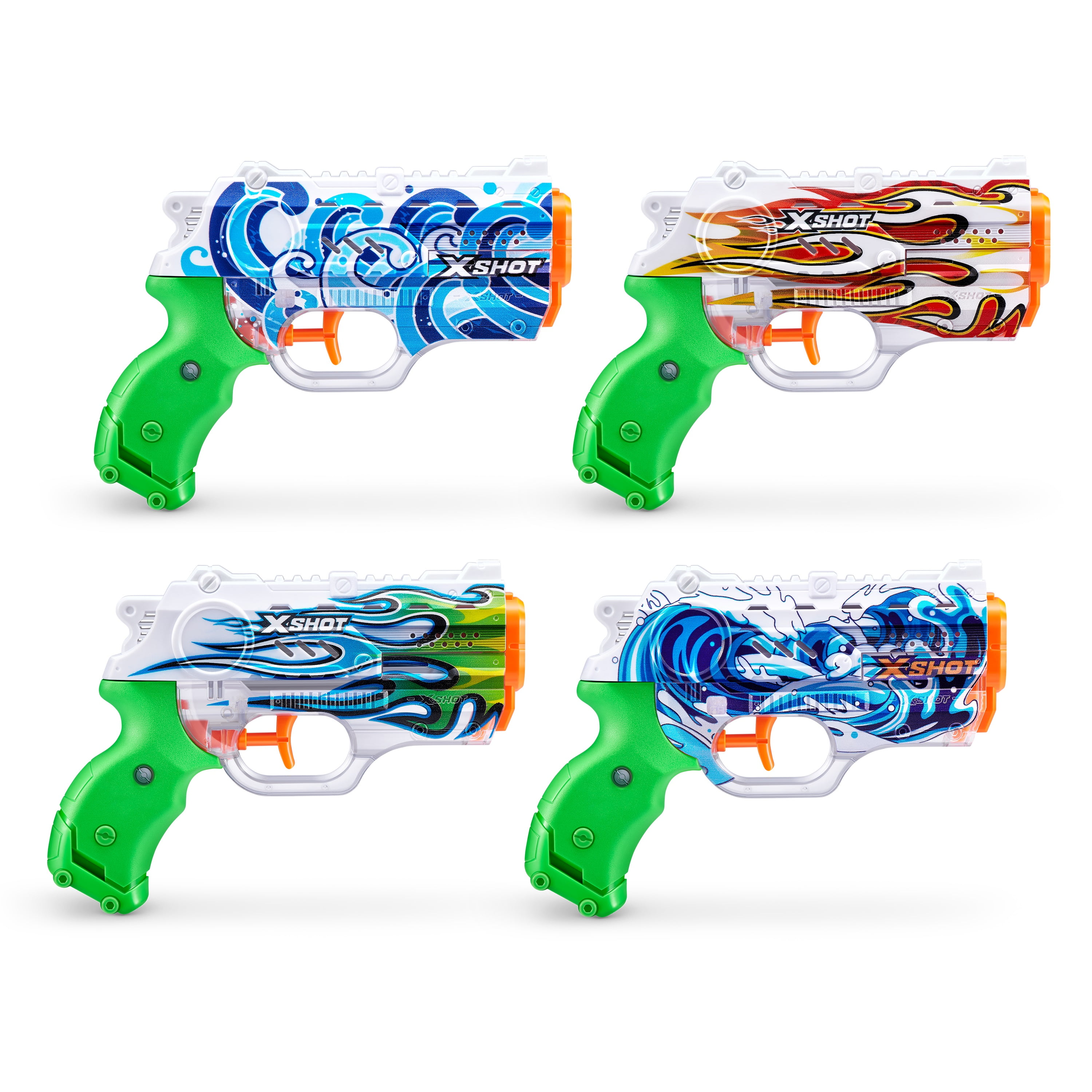 XShot Water FastFill Skins Nano Water Blaster (4Pack) by ZURU for
