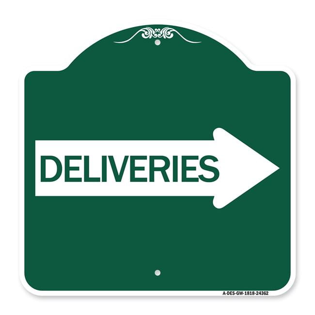SignMission A-DES-GW-1818-24362 18 x 18 in. Designer Series Sign