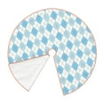 thumbnail image 2 of KLL Blue and White Squares Christmas Tree Skirt 48" ,Party Decorations Farmhouse for Christmas Decorations Holiday Party, 2 of 6
