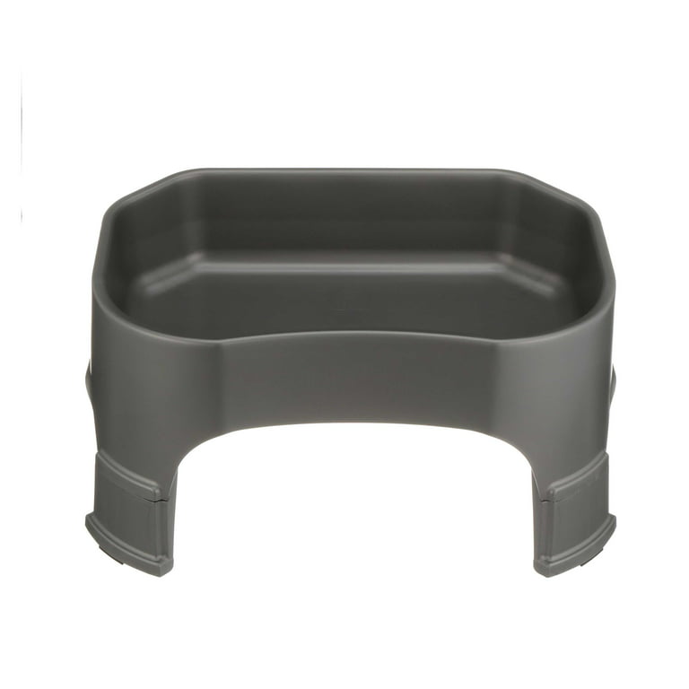 Neater Pets Giant Bowl for Large Dogs - Plastic Trough Style Food or Water  Bowl, Gunmetal, 2.25 Gallon (288 oz.) 