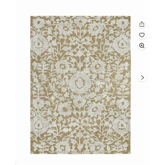 Beige and White Plaid Washable Non-Slip Indoor Outdoor Rug for Living Room Bedroom Patio