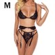 thumbnail image 1 of Lencería sexy para mujer Ropa de dormir Conjunto de sujetador de ropa interior de tanga de encaje Ropa de dormir, M Inevent XX000074-02, 1 of 7