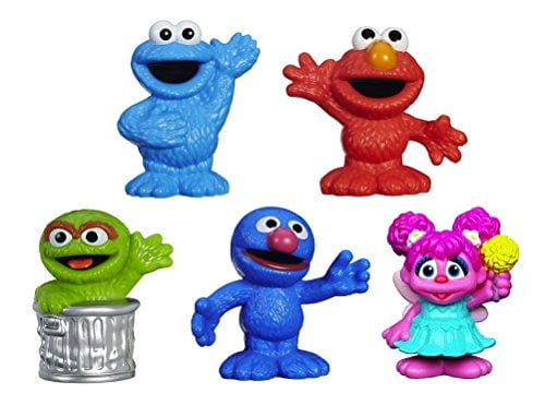 Cookie Sesame Street Set of 5 Figure Toy Cake Toppers Party Elmo Abby! Oscar