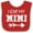Red and White, variant on Inktastic I Love My Mimi with Arrow Boys or Girls Baby Bib