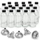 thumbnail image 1 of Botellas de vidrio AOZITA 120 ml con tapas y embudos, paquete de 20, 1 of 9