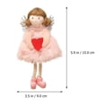 thumbnail image 5 of CIMAXIC Plush Angel 1Pc Creative Plush Heart-shaped Pattern Angel Doll Pendant Hanging Decor,5.71"X3.54"X1.18", 5 of 5
