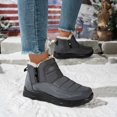 thumbnail image 6 of Gamivast Boots for Women Quilted Puffer Ankle Boots Side Zip Round Toe Faux Plush Fleece Lined Snow Boots for Outdoor Travel Walking Winter Casual Footwear Gray 44, 6 of 7