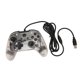 thumbnail image 2 of Controlador de juego con cable de doble vibración RGB transparente Shell Gamepad Joystick para Xbox PC blanco, 2 of 5