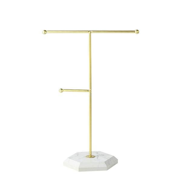 Organizador de 2 niveles para guardar pulseras, joyas, collares, pendientes, anillos, relojes, etc.